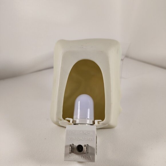 Angel Harp Lyre  Christmas Lamp Lithophane Night Light  Bisque Christmas PLUG IN - Picture 4 of 4